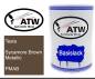 Preview: Tesla, Sycamore Brown Metallic, PMAB: 500ml Lackdose, von ATW Autoteile West.